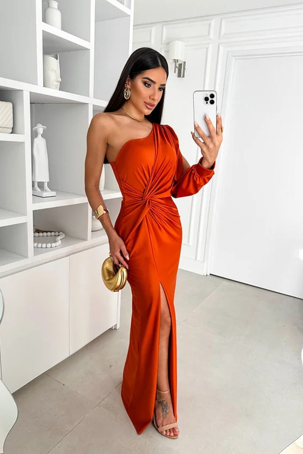 Jasmin | Damen Abendkleid mit Einem Schulterträger