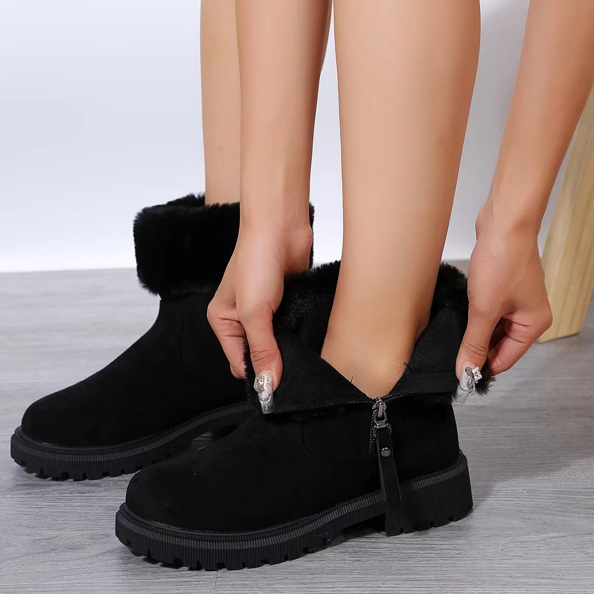 Lilian | Damen Herbst Stiefeletten mit Fellfutter