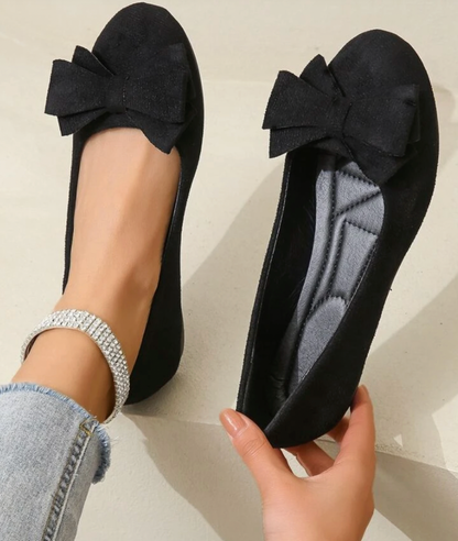Lena | Damen Stilvolle Ballerinas mit Schleifendetail