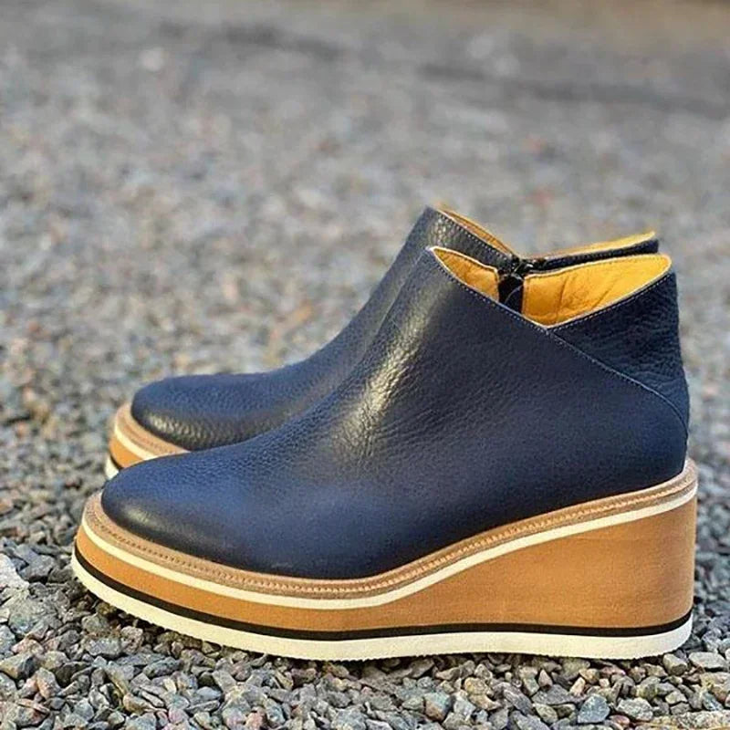 Kerstin | Damen Frühlings Keilabsatz Stiefeletten