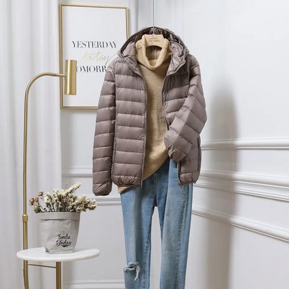 Maria | Damen Kapuzen-Winterjacke mit Reißverschluss