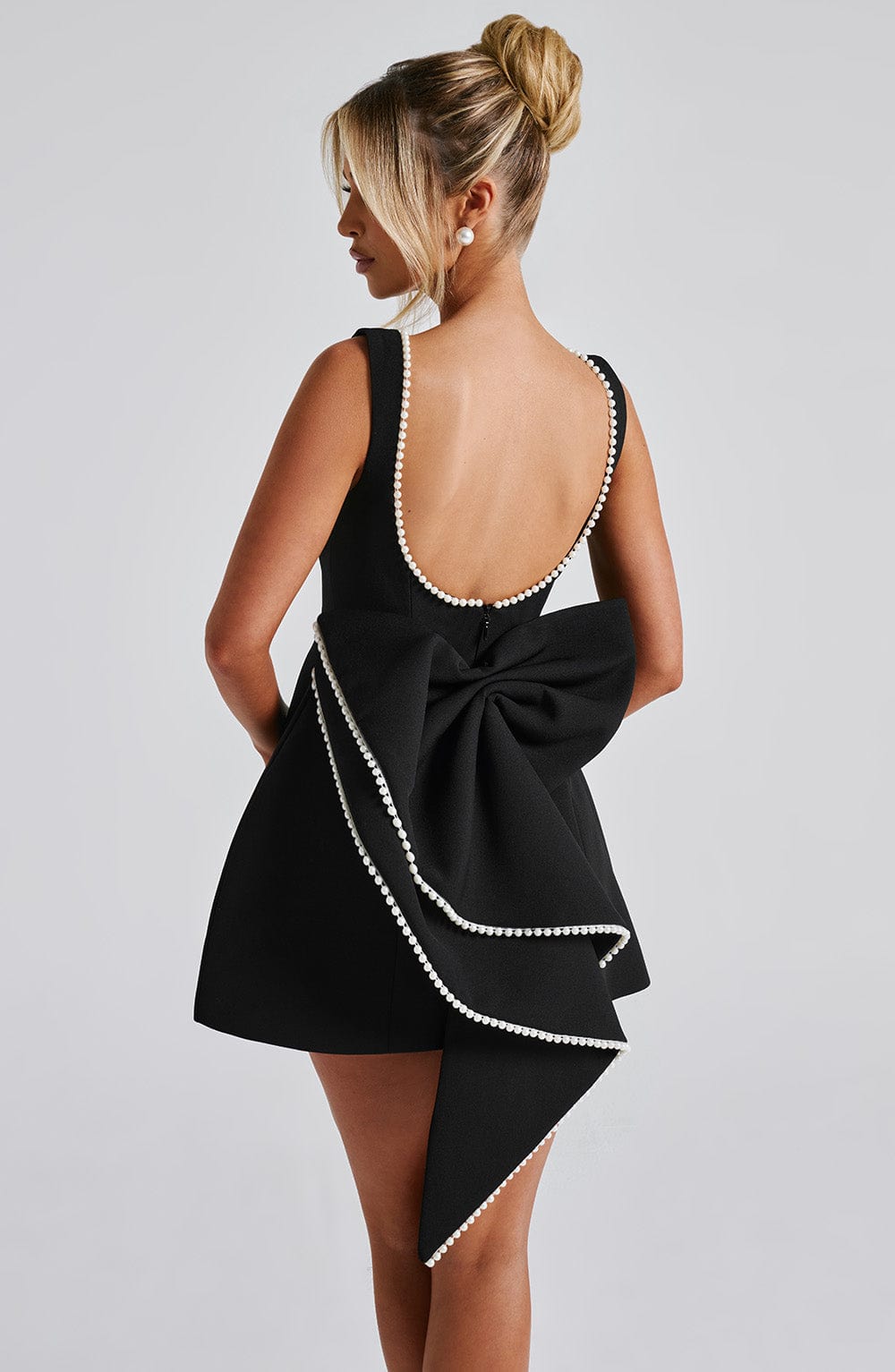 Isabella | Damen Strukturiertes Mini Kleid für Hochzeitsgäste