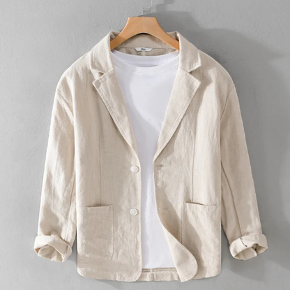 Armin | Herren Klassische Lässige Jacke mit Offener Vorderseite