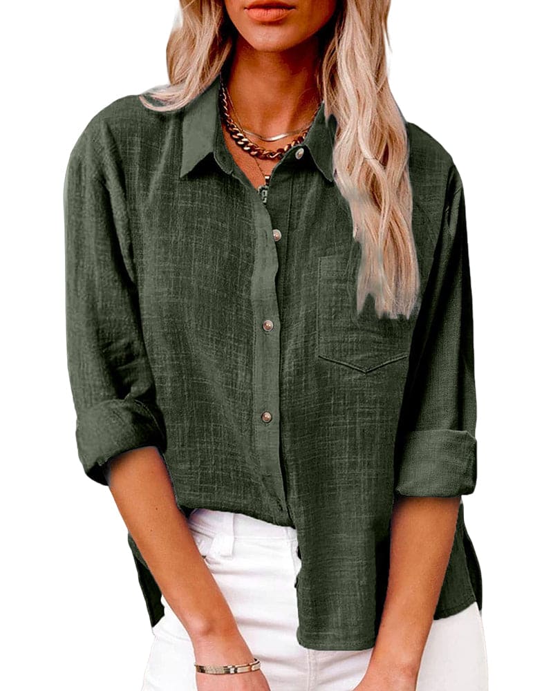 Claudia | Damen Hemd mit Knopfleiste und Relaxed Fit