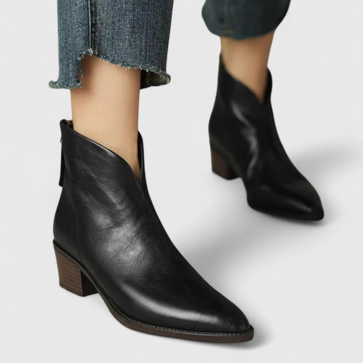 Carmen | Elegante Stiefeletten mit Blockabsatz
