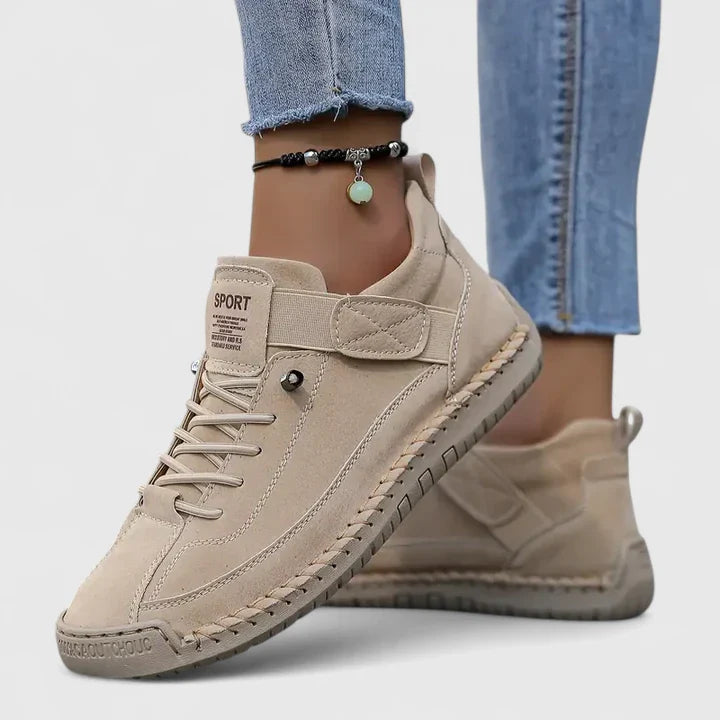 Sabine | Damen Lässige Schnür-Sneaker