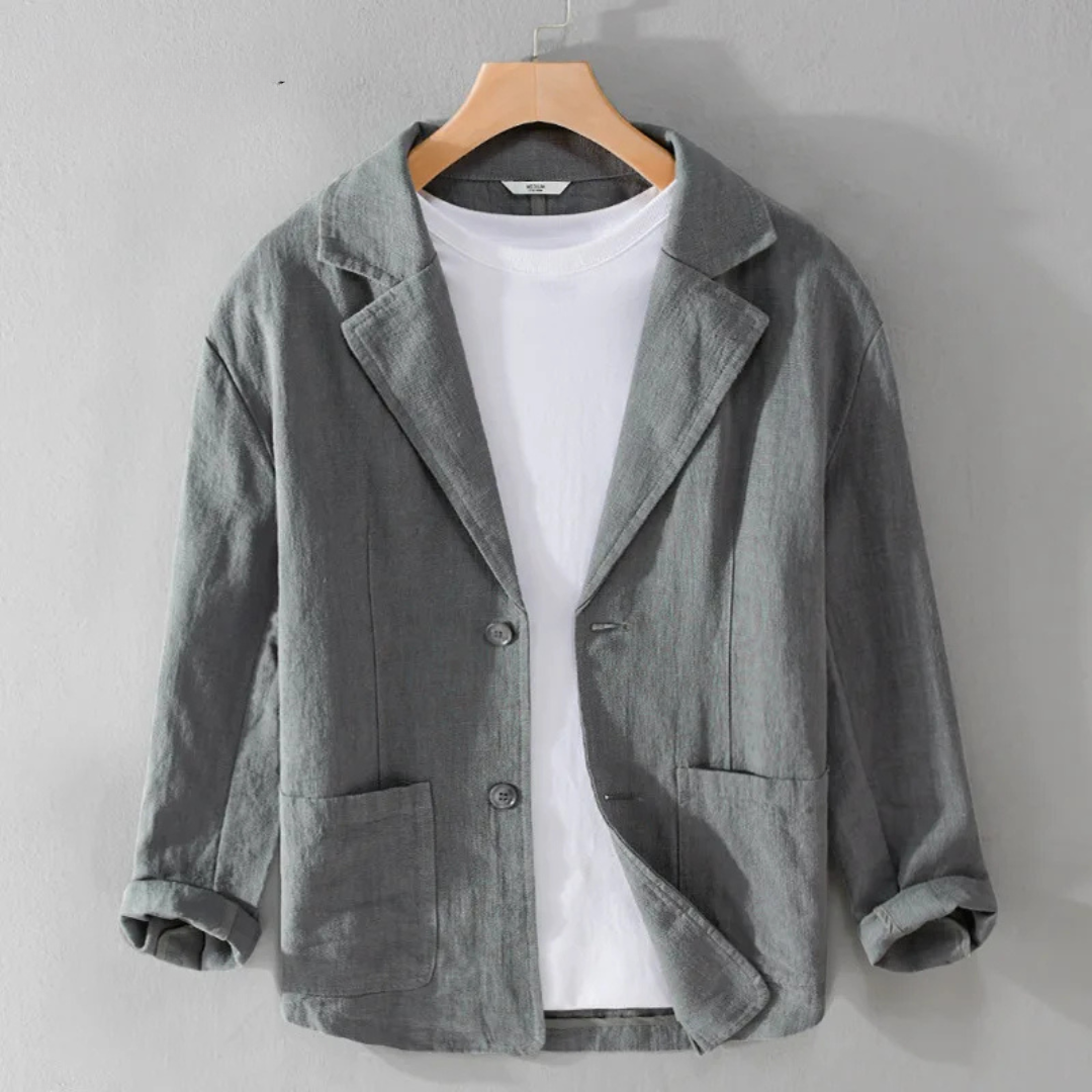 Armin | Herren Klassische Lässige Jacke mit Offener Vorderseite