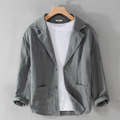Armin | Herren Klassische Lässige Jacke mit Offener Vorderseite