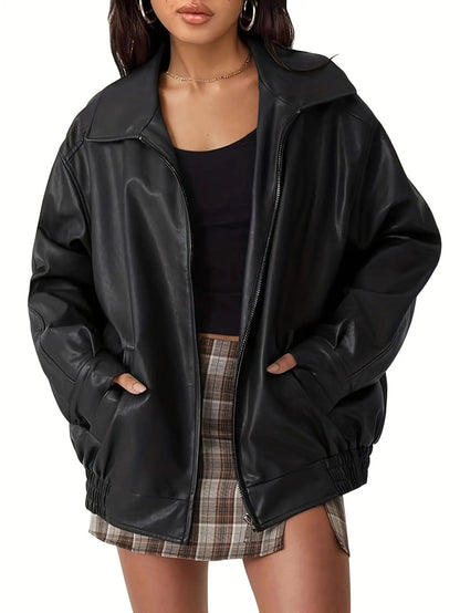 Franziska | Damen Oversized Jacke Herbst Street Style