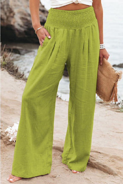 Verena | Damen Weit geschnittene Hose mit Hoher Taille und Lockerer Passform