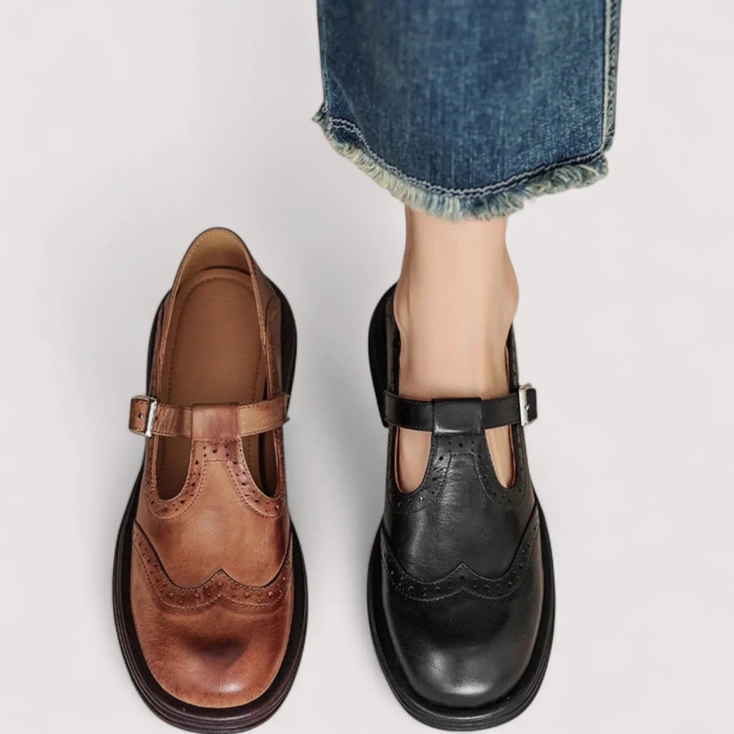 Alina | Damen Orthopädische Mary Jane Freizeit Schuhe