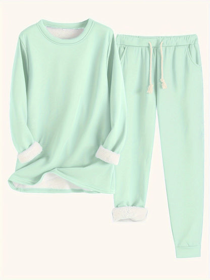 Gabriela | Damen Lässiges Winter-Loungewear-Set