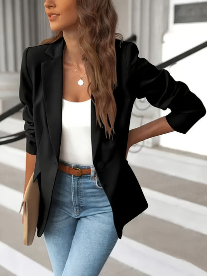 Martina | Damen Taillierter Winterblazer mit offener Vorderseite