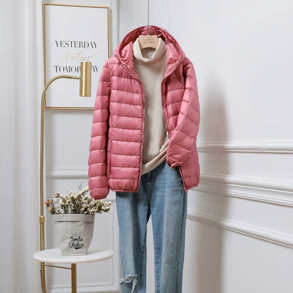 Maria | Damen Kapuzen-Winterjacke mit Reißverschluss