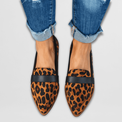 Jana | Damen Frühlings Loafers aus Wildleder mit spitzer Zehenpartie