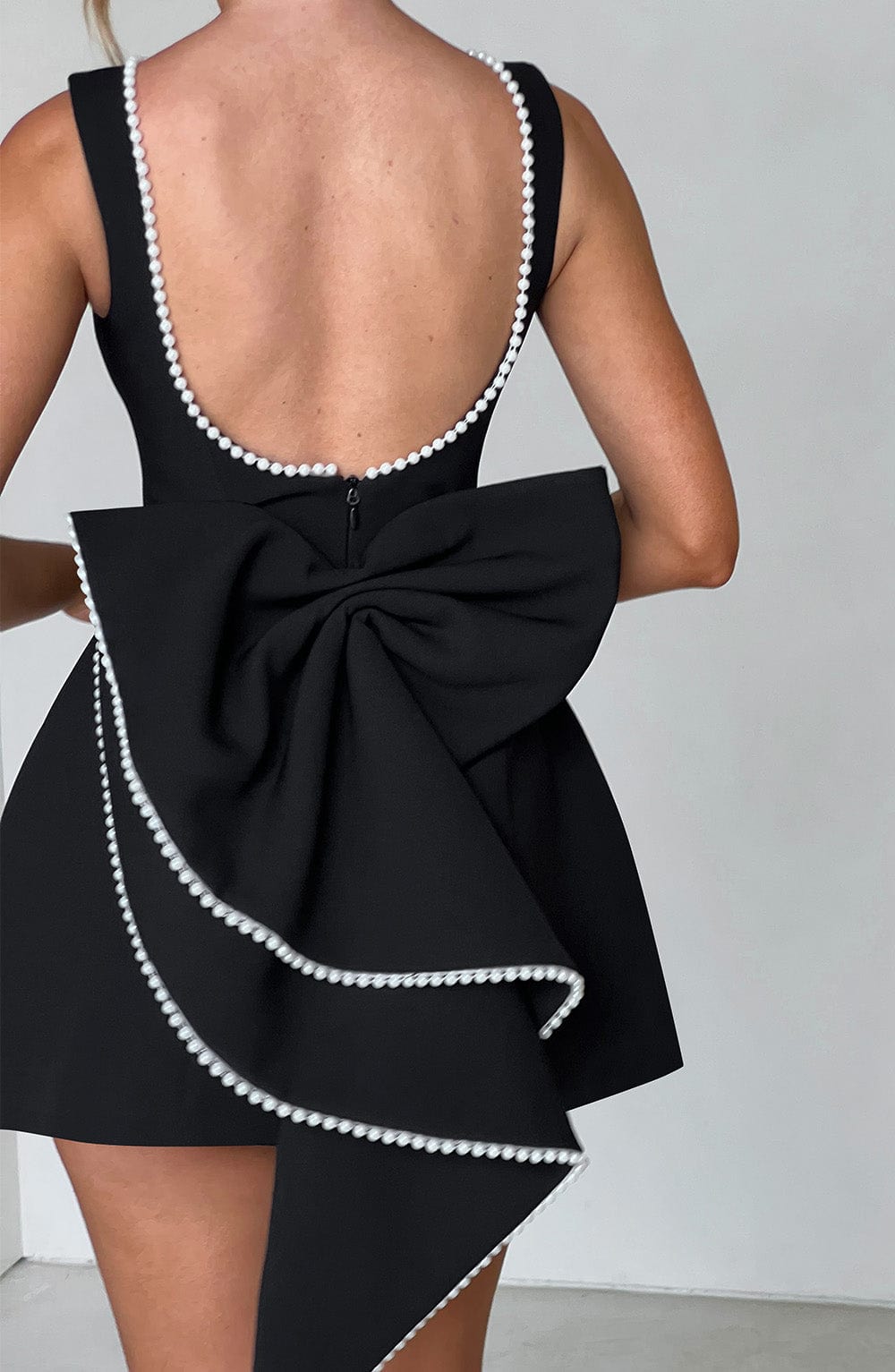 Isabella | Damen Strukturiertes Mini Kleid für Hochzeitsgäste