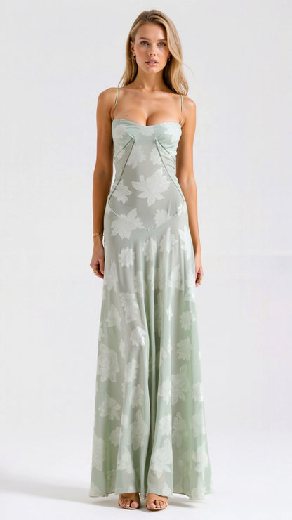 Hanna | Damen Slip Maxi Kleid für Hochzeitsgäste