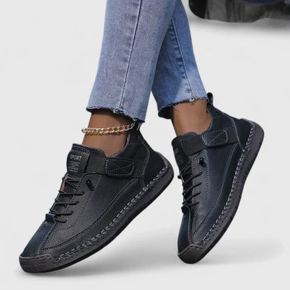 Sabine | Damen Lässige Schnür-Sneaker