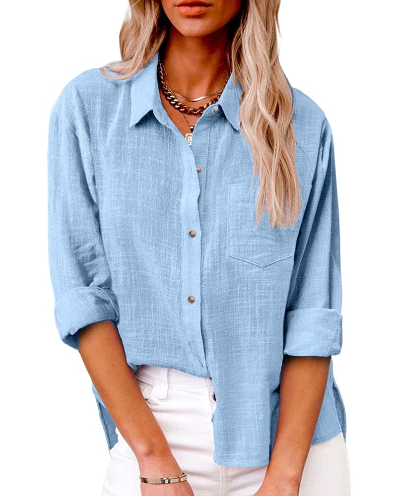 Claudia | Damen Hemd mit Knopfleiste und Relaxed Fit