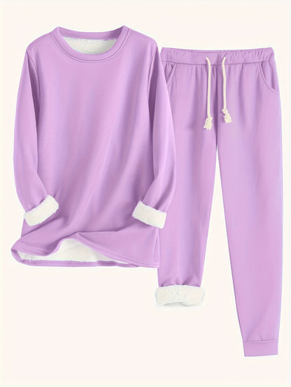 Gabriela | Damen Lässiges Winter-Loungewear-Set