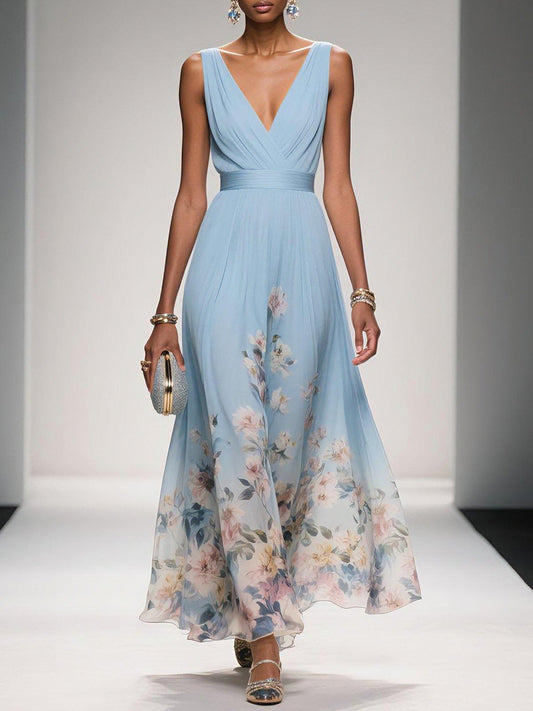 Julia | Damen Blumenmuster Kleid für Hochzeitsgäste