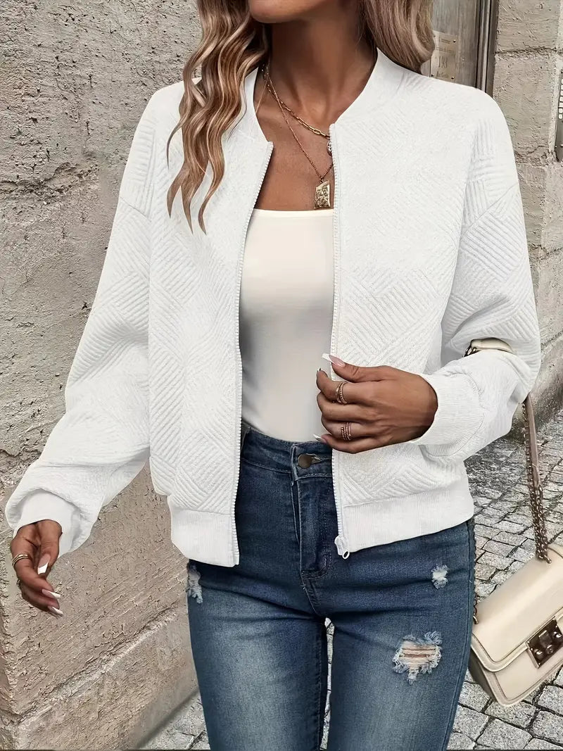 Martina | Damen Freizeit Reißverschluss Street-Cardigan