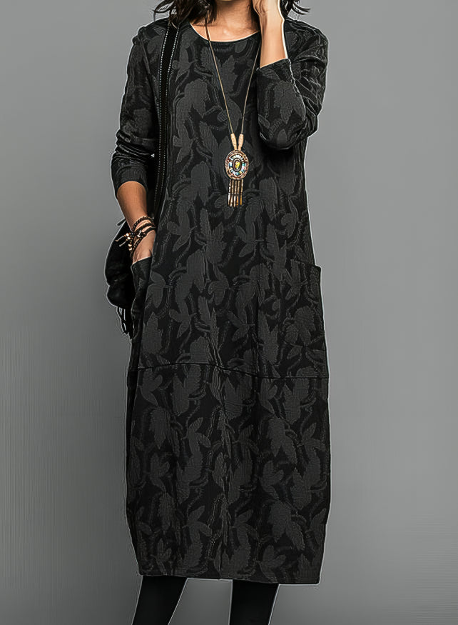 Lydia | Damen Bedrucktes Midi Kleid für Hochzeitsgäste