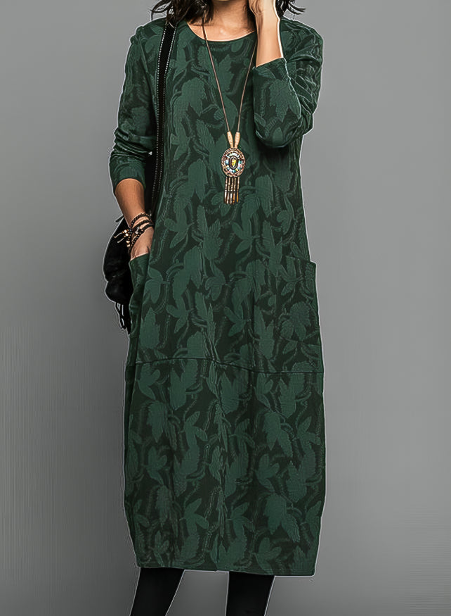 Lydia | Damen Bedrucktes Midi Kleid für Hochzeitsgäste