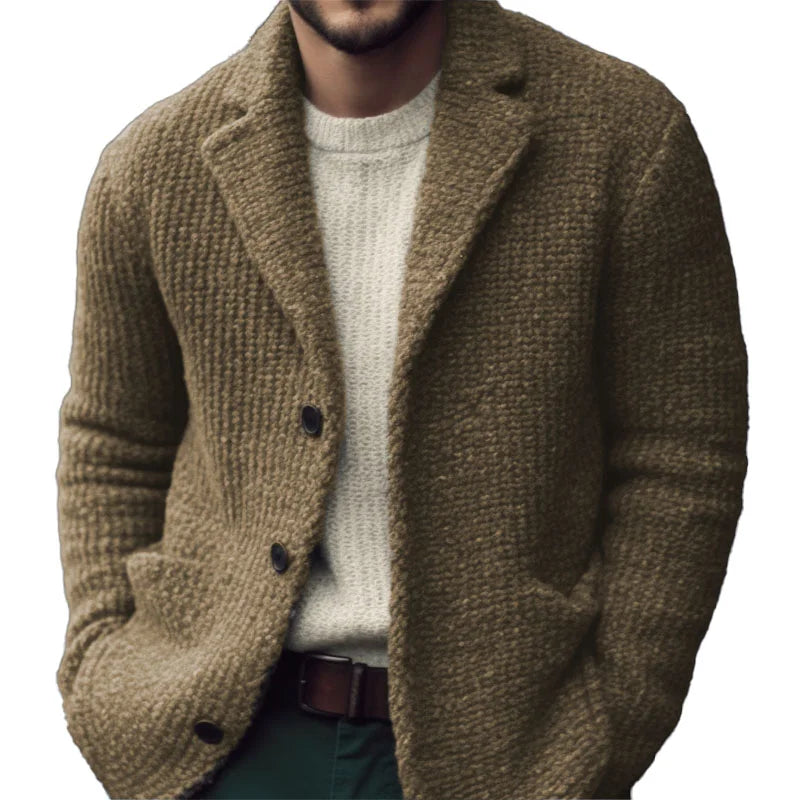 Adrian | Herren Herbst Strickcardigan in Regulärer Passform