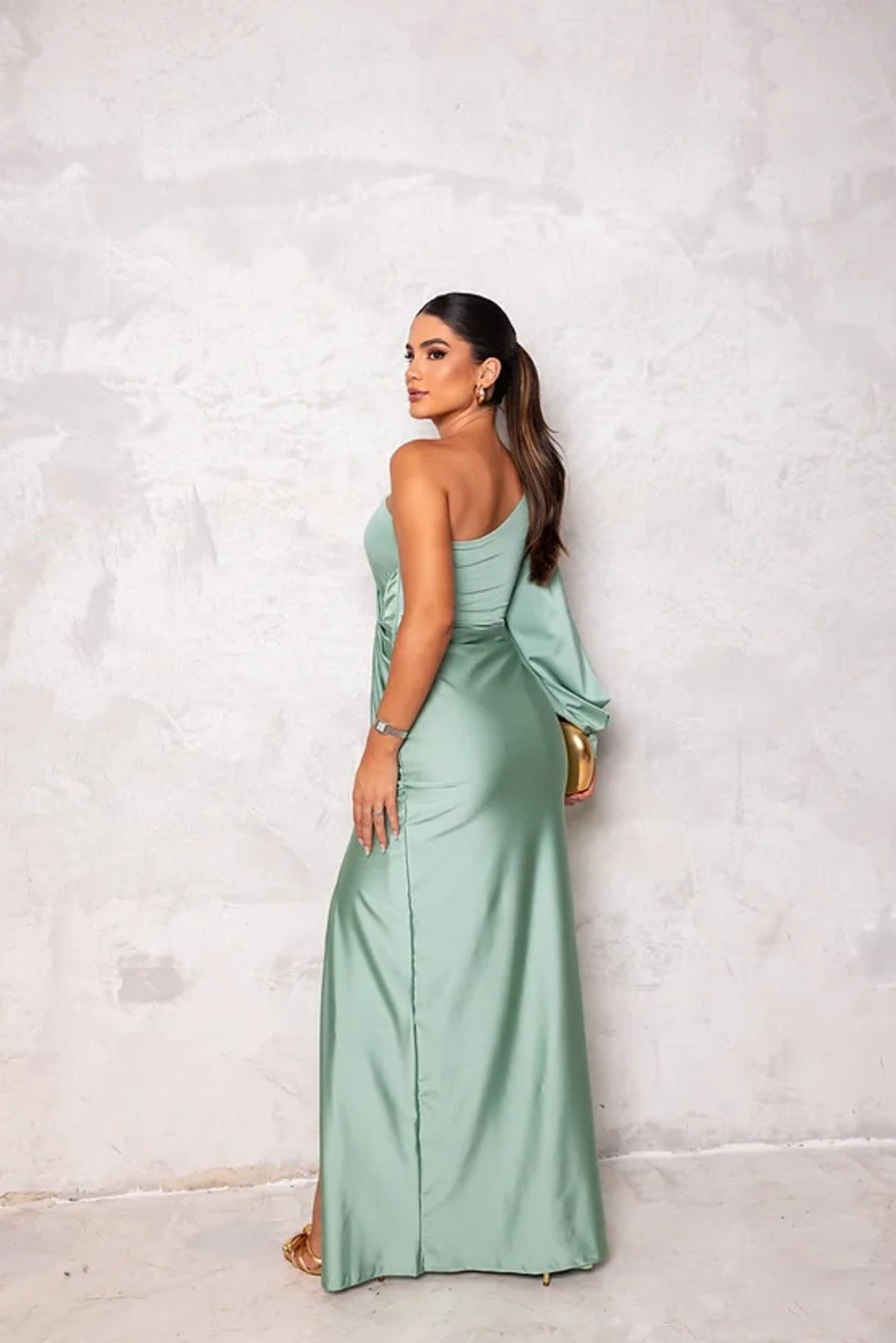 Jasmin | Damen Abendkleid mit Einem Schulterträger