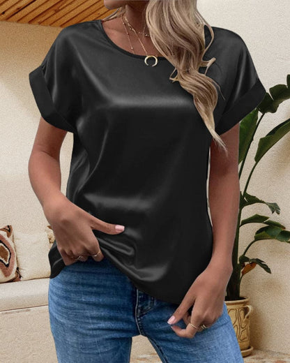 Andrea | Damen Kurzarmshirt mit Rundhalsausschnitt