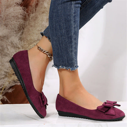 Lena | Damen Stilvolle Ballerinas mit Schleifendetail