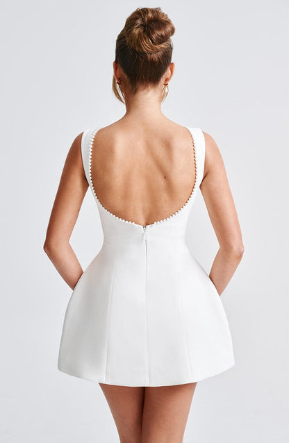 Isabella | Damen Strukturiertes Mini Kleid für Hochzeitsgäste