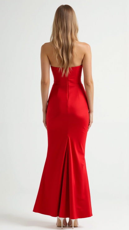 Jacqueline | Damen Säulen Maxi Kleid für Hochzeitsgäste