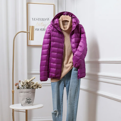 Maria | Damen Kapuzen-Winterjacke mit Reißverschluss