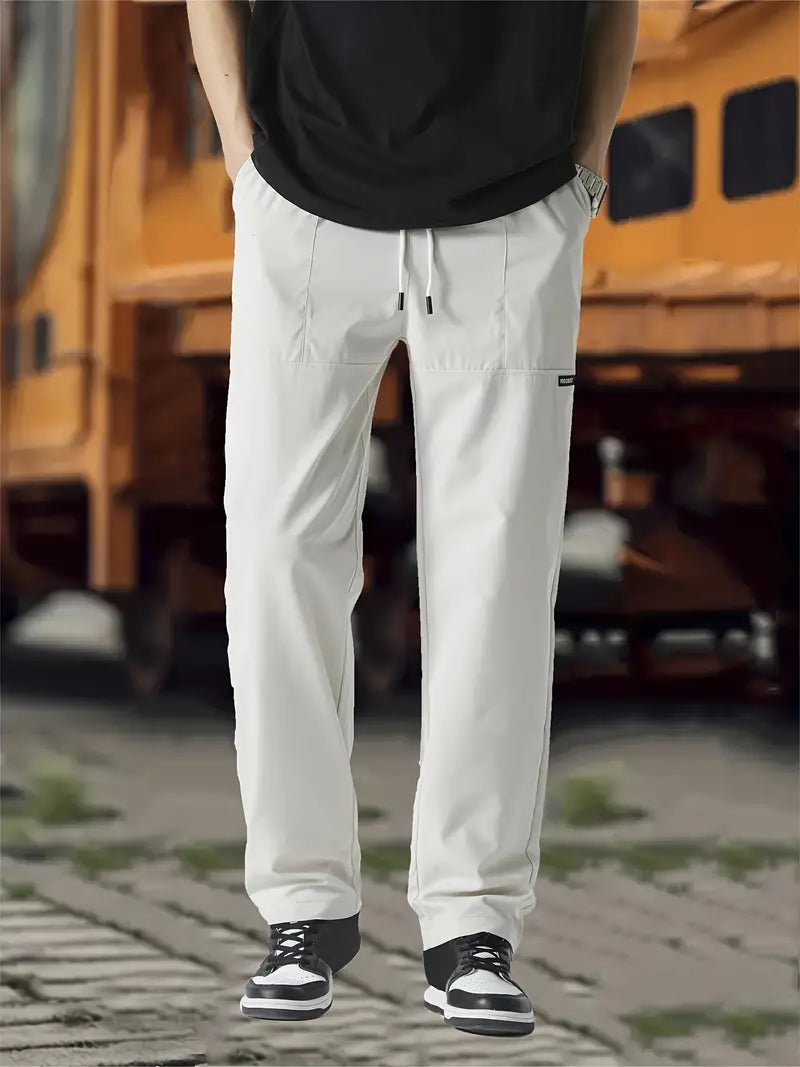 Clemens | Herren Alltags-Hose mit Verstellbarem Bund