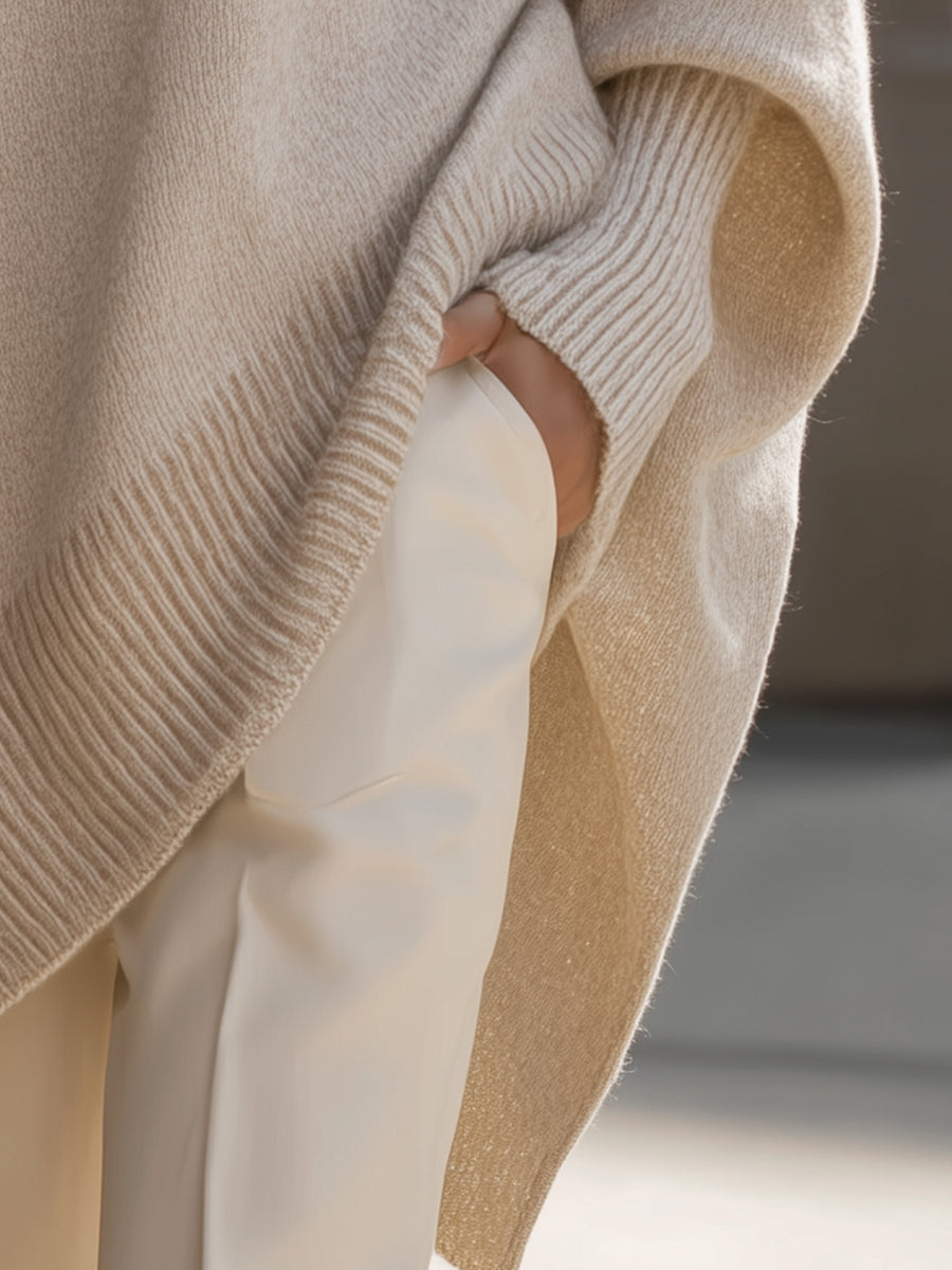 Sandra | Damen Eleganter Oversized Pullover