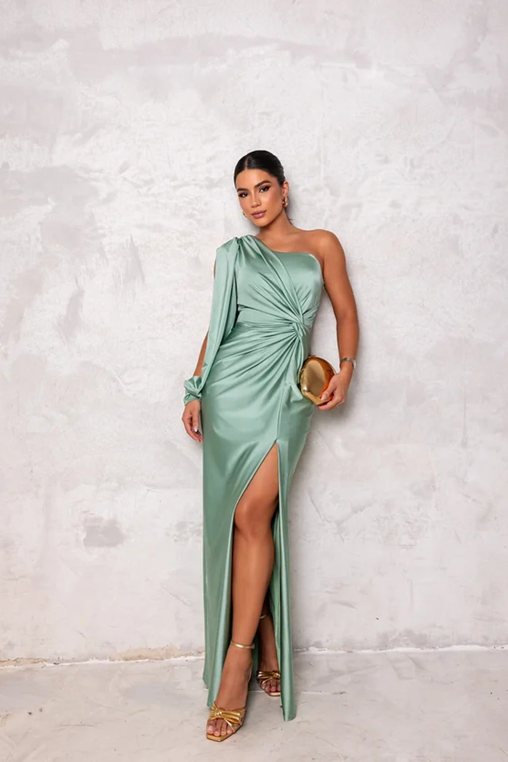 Jasmin | Damen Abendkleid mit Einem Schulterträger