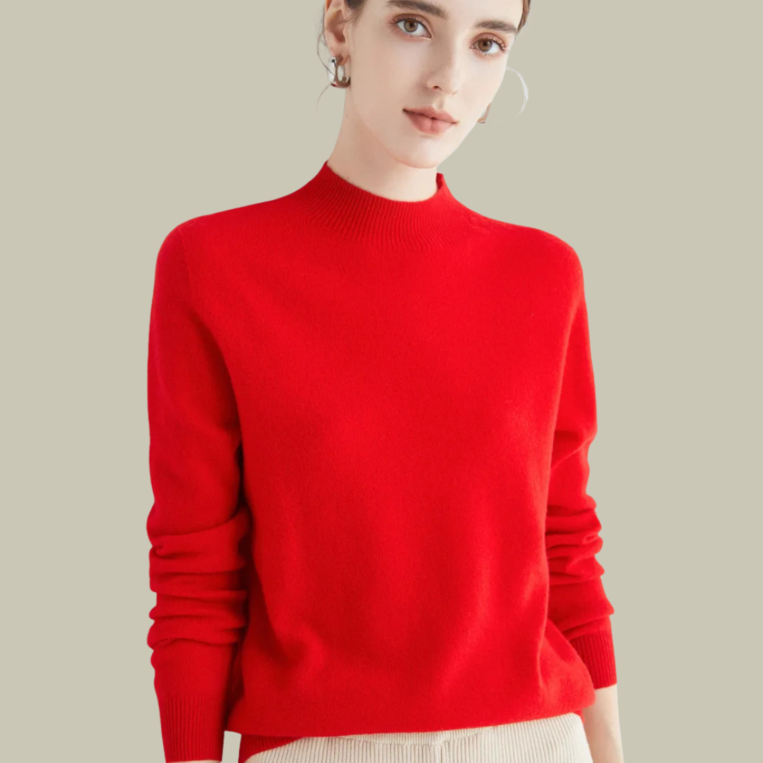 Stefanie | Damen Klassischer Winter-Strickpullover