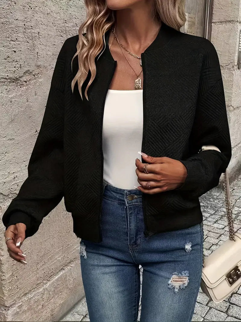 Martina | Damen Freizeit Reißverschluss Street-Cardigan