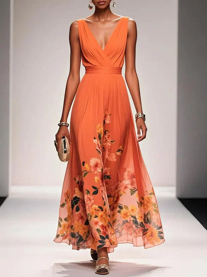 Julia | Damen Blumenmuster Kleid für Hochzeitsgäste