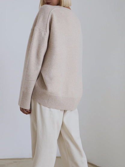 Alina | Damen Herbst Strickpullover in Oversize-Passform