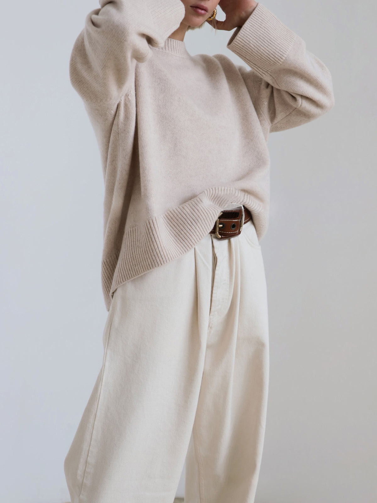 Alina | Damen Herbst Strickpullover in Oversize-Passform