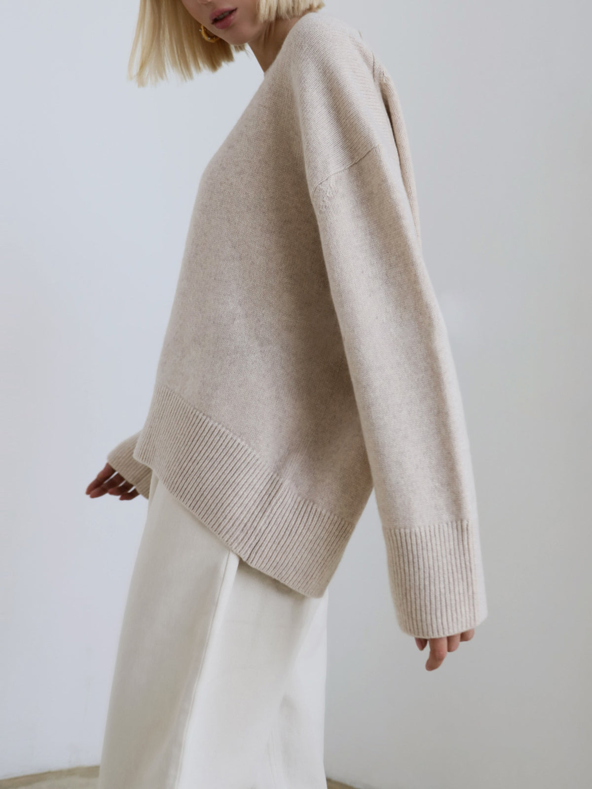 Alina | Damen Herbst Strickpullover in Oversize-Passform
