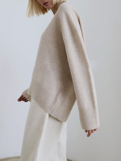 Alina | Damen Herbst Strickpullover in Oversize-Passform