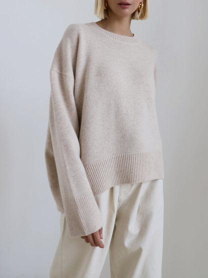 Alina | Damen Herbst Strickpullover in Oversize-Passform