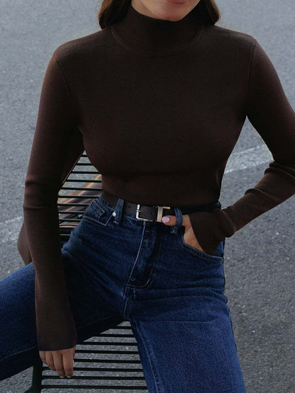 Tanja | Damen Herbst Pullover mit Figurbetonter Passform