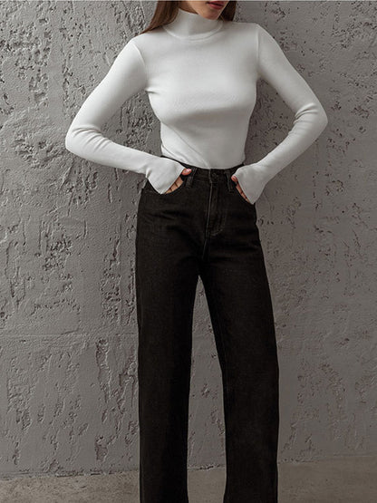 Tanja | Damen Herbst Pullover mit Figurbetonter Passform