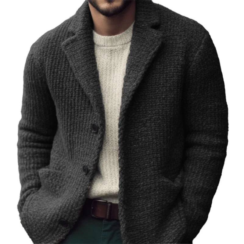 Adrian | Herren Herbst Strickcardigan in Regulärer Passform