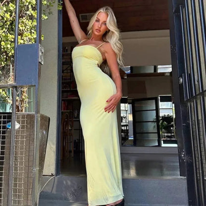 Kerstin | Damen klassisches figurbetontes Maxikleid